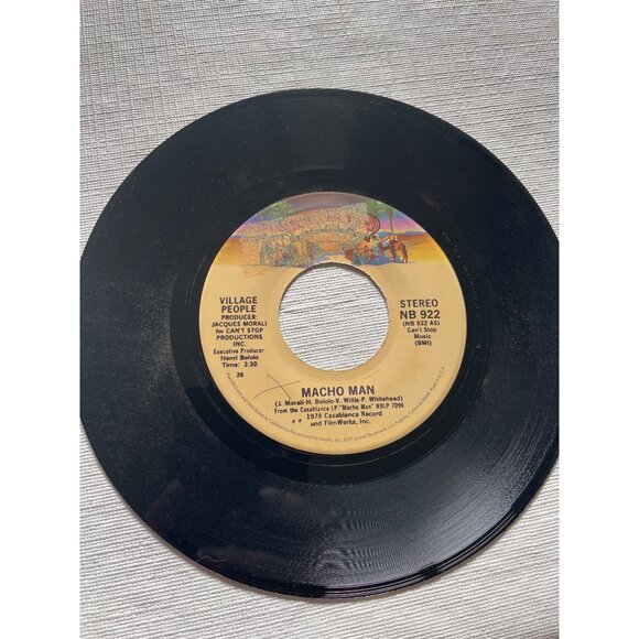 Village People Macho Man 7" Vinyl Record Casablanca NB 922 Stereo 1978 - Picture 3 of 9